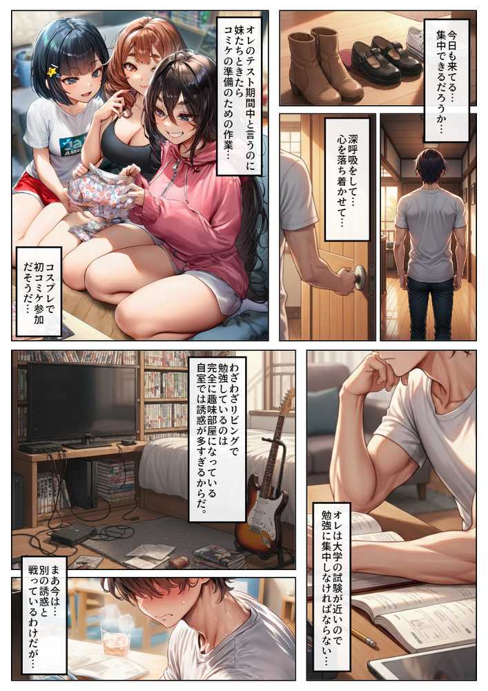 コスプレで痴女化する妹の友人に誘惑されて背徳中出しSEX!【黒糖サムライ】 (p1)