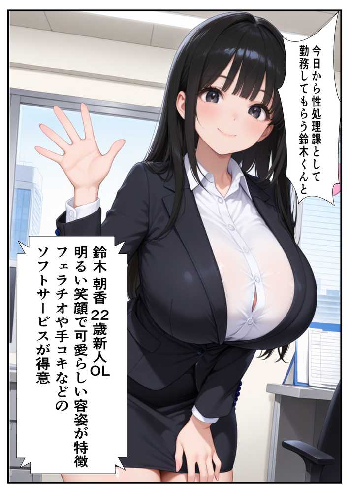 性処理課に任命された新人OLとベテランOLが徹底奉仕する話