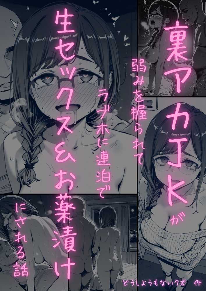 月曜日のた〇わ 裏アカJKが弱みを握られてラブホに連泊で生セックス&お薬漬けにされる話【どうしようもないクズ】 (p1)