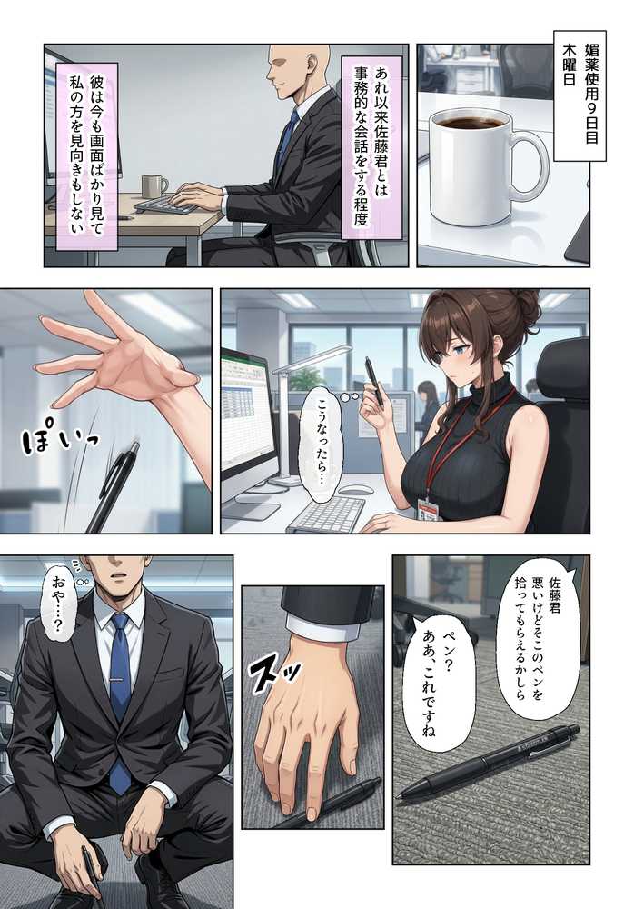 人妻女上司(39)に毎日一滴だけ媚薬を盛ってみた【ベビーリーフ工房】 (p25)