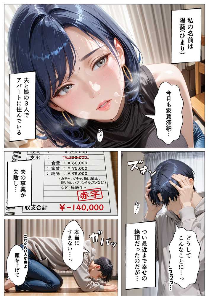 孕ませアパート 親子揃って完全に堕ちるまで【オナット製造】 (p1)