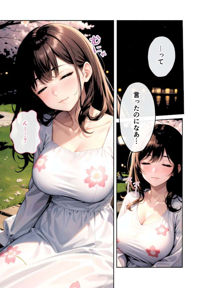 いちゃLOVE純情ベッドルーム 〜夜桜の下、ほろよい同期と想い通じる春風エッチ〜 モザイク版