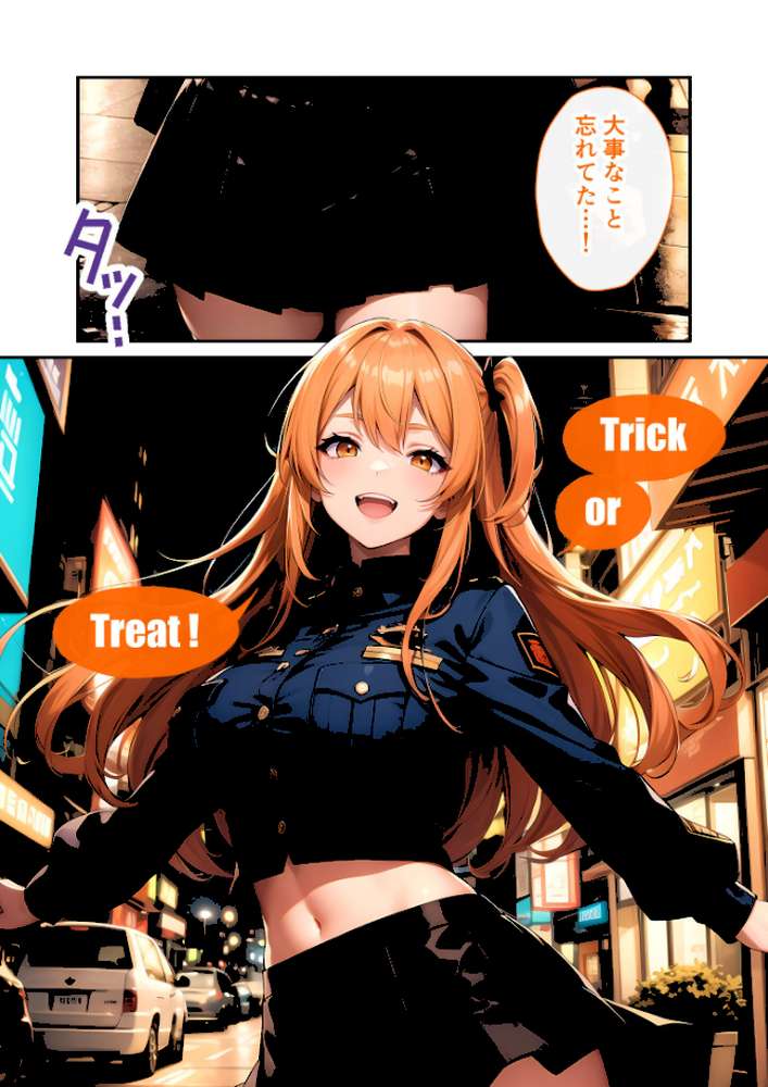 いちゃLOVE純情ベッドルーム 〜ハロウィンの夜、お菓子よりも甘いミニスカポリスの誘惑〜 モザイク版【ラビットフット】 (p13)